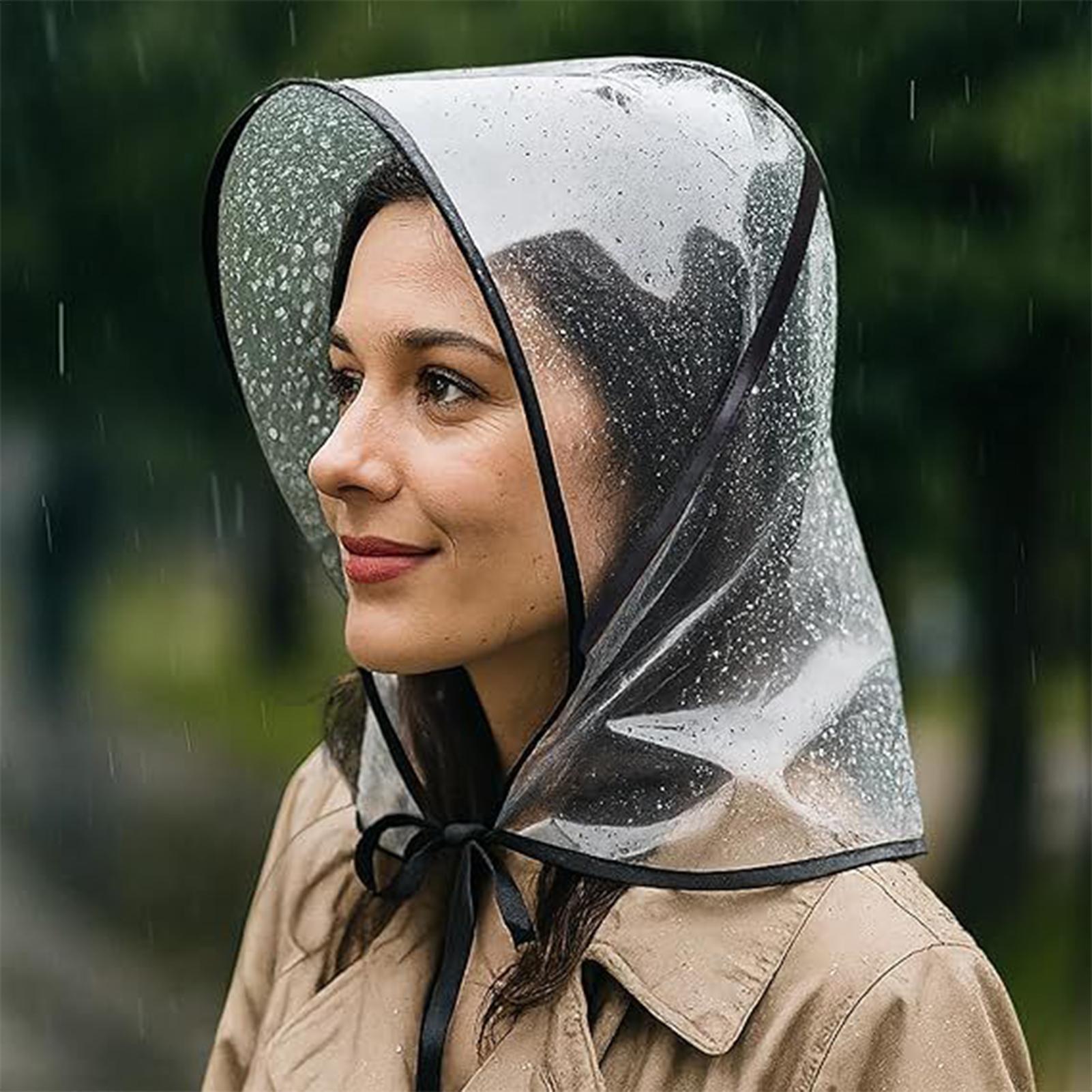 Gardening Tools Store - Chapeau de pluie transparent réutilisable avec