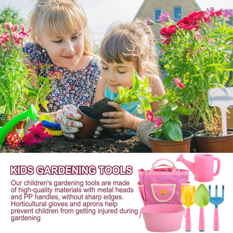 Gardening Tools For Toddlers - Enfants ensemble d'outils de jardinage 6X