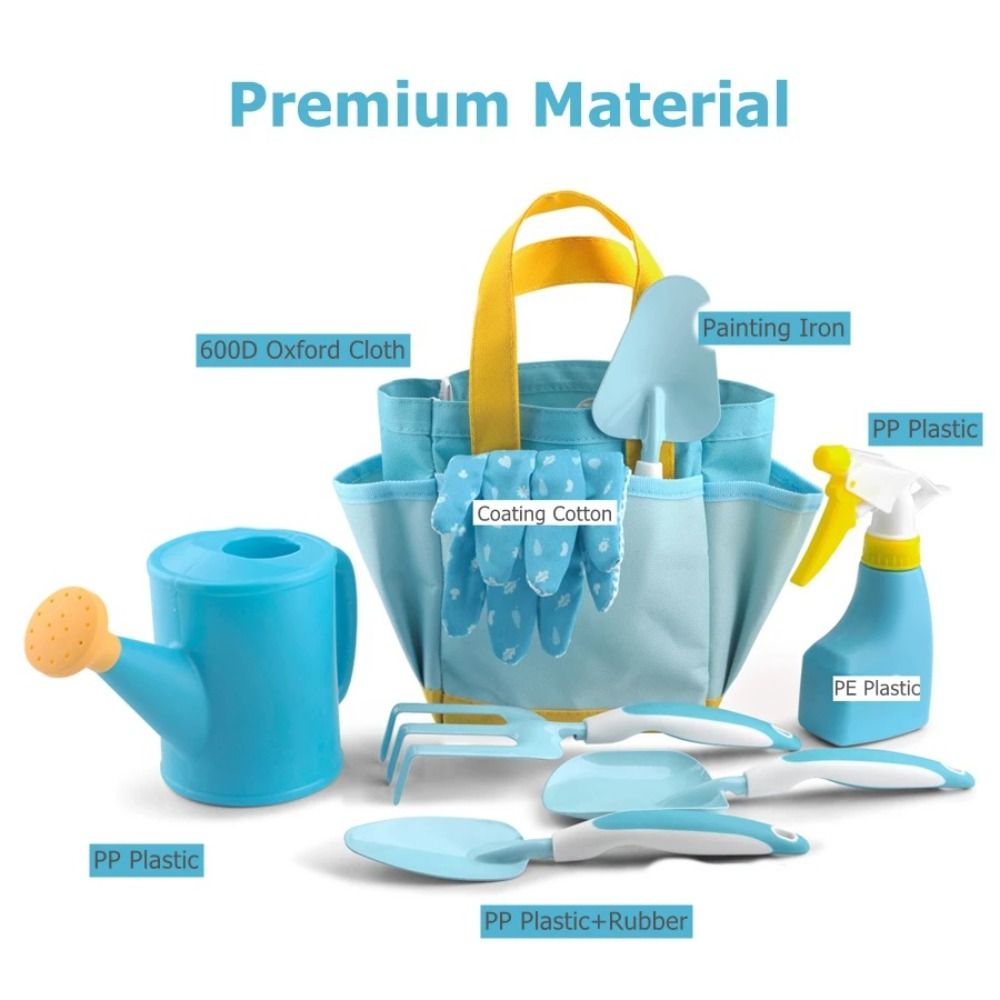 Gardening Tools For Toddlers - Ensemble d'outils de jardin couleur bonbon,