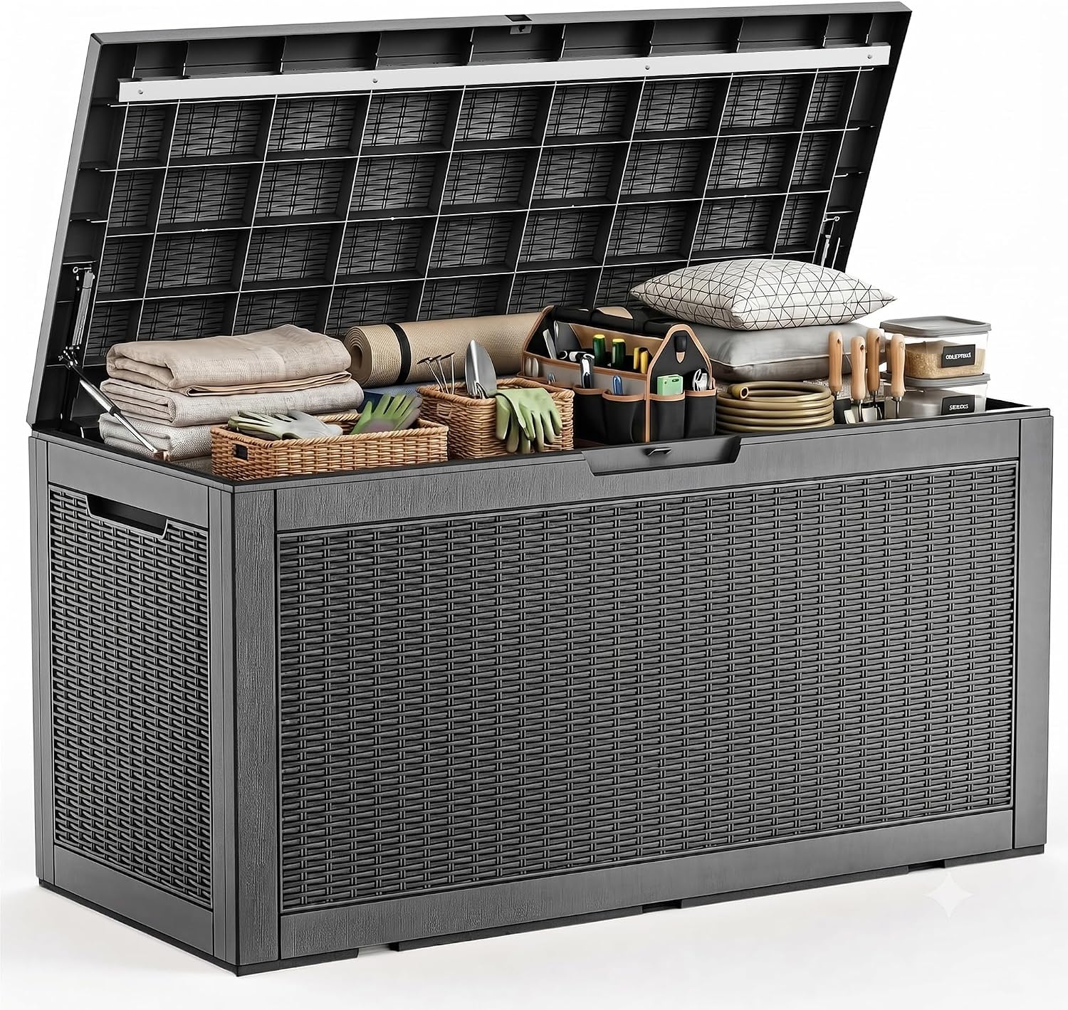 Gardening Tools Organizer - Grande boîte de rangement extérieure en