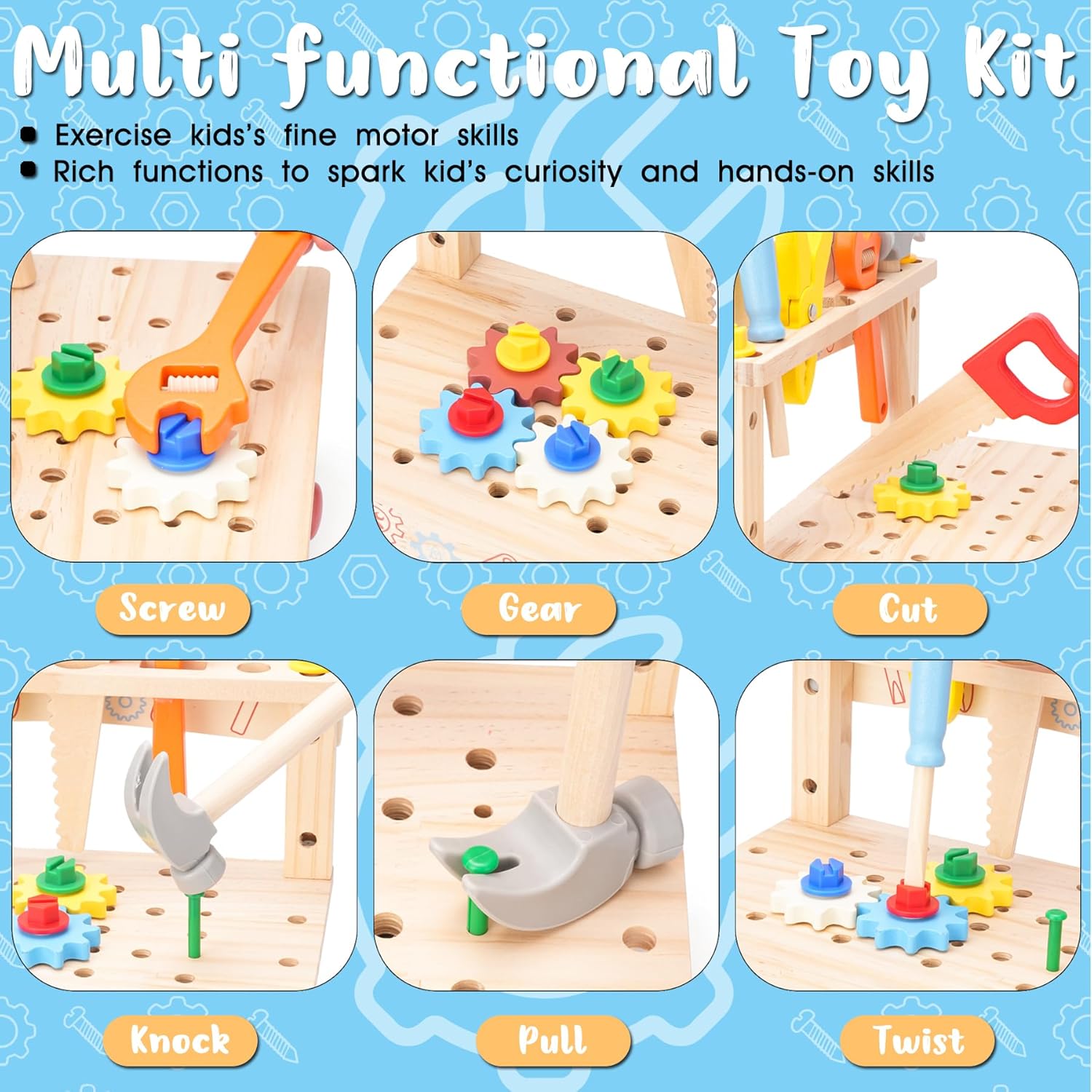 Banc à outils en bois pour enf - Gardening Tools For Toddlers avis et prix