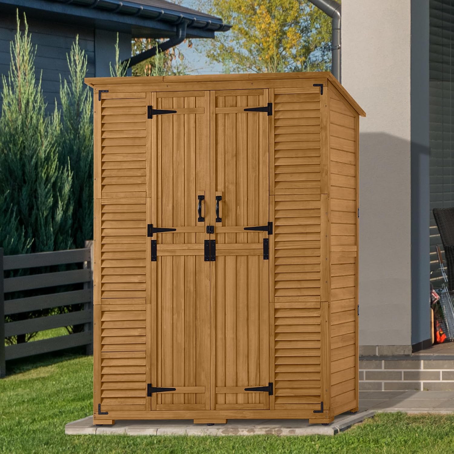 Armoire de rangement extérieur - Gardening Tools Organizer avis et prix