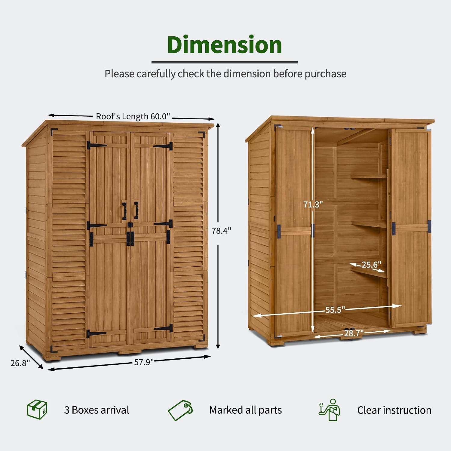 Armoire de rangement extérieur - Gardening Tools Organizer avis et prix