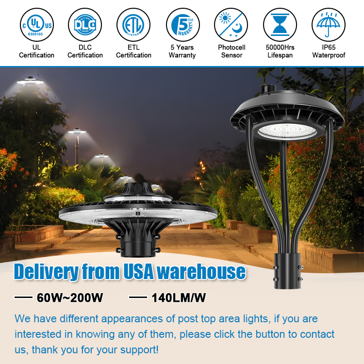 LED POST TOP Fixture ETL CE UL - Gardening Tools List avis et prix