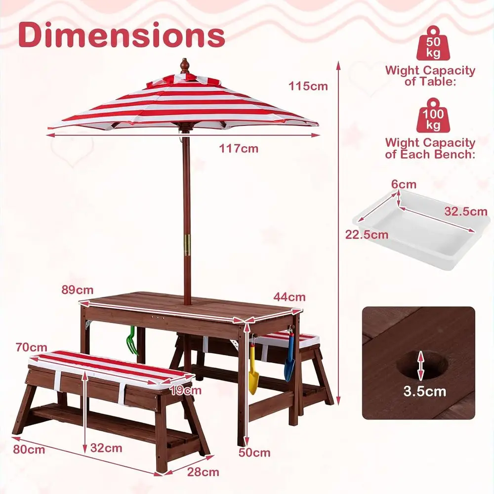 Table de pique-nique 4-en-1 en - Gardening Tools For Toddlers avis et prix